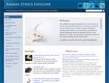 Tablet Screenshot of animalethics.org.au